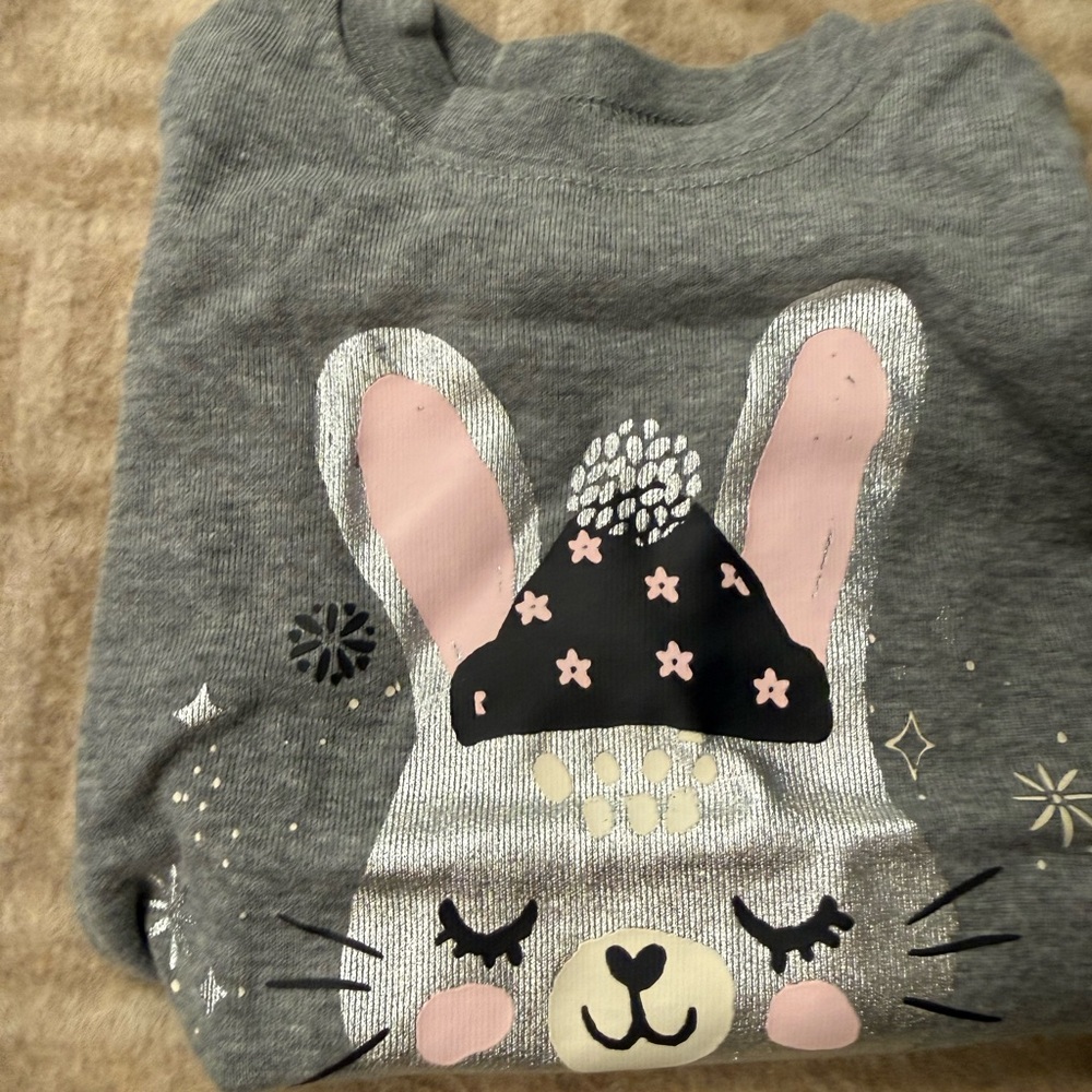 Carter's Gray Bunny Kids Hoodie